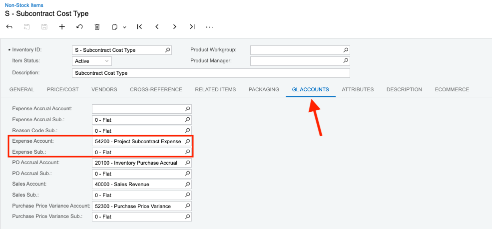 Acumatica Non-Stock Item Setup 1