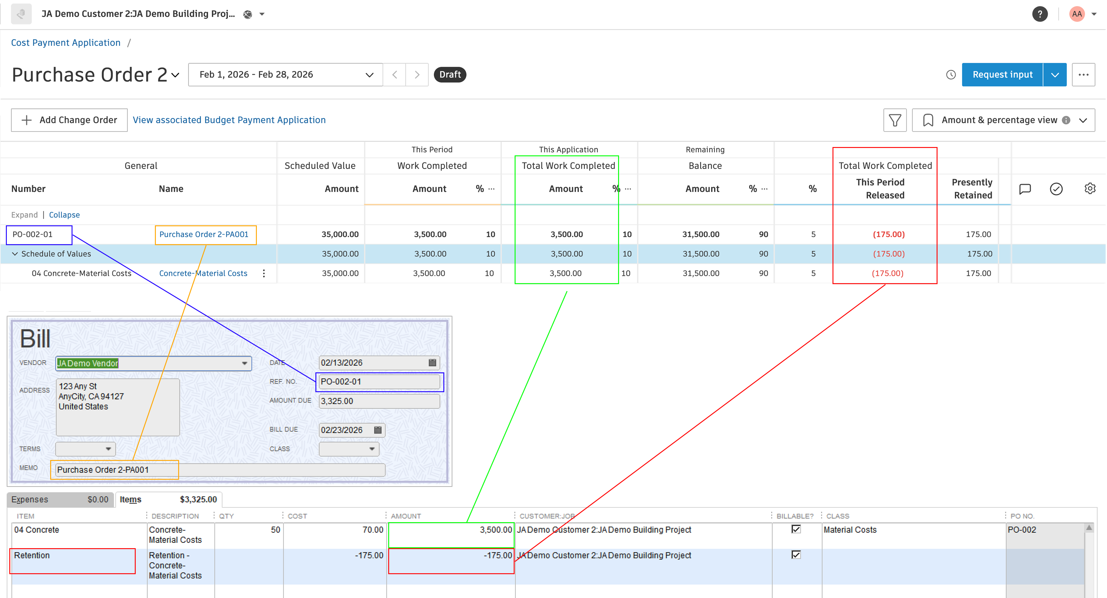 Autodesk Build and QuickBooks Desktop AP Invoices Visual Mapping