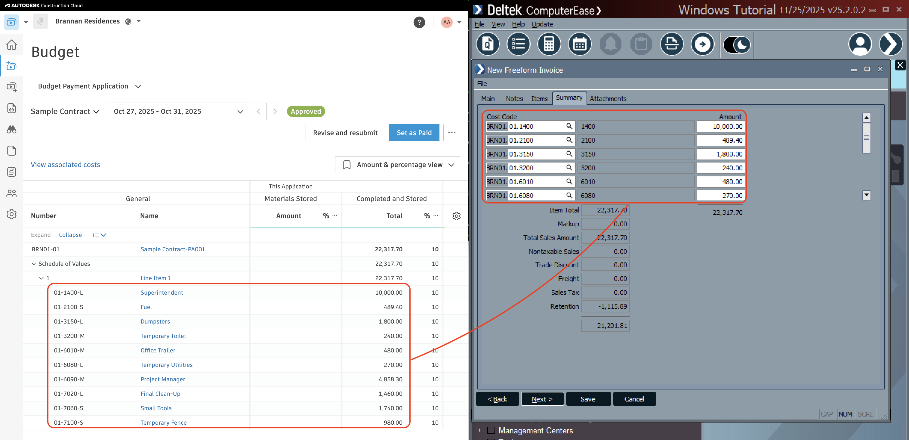 Autodesk Build Visual Mapping