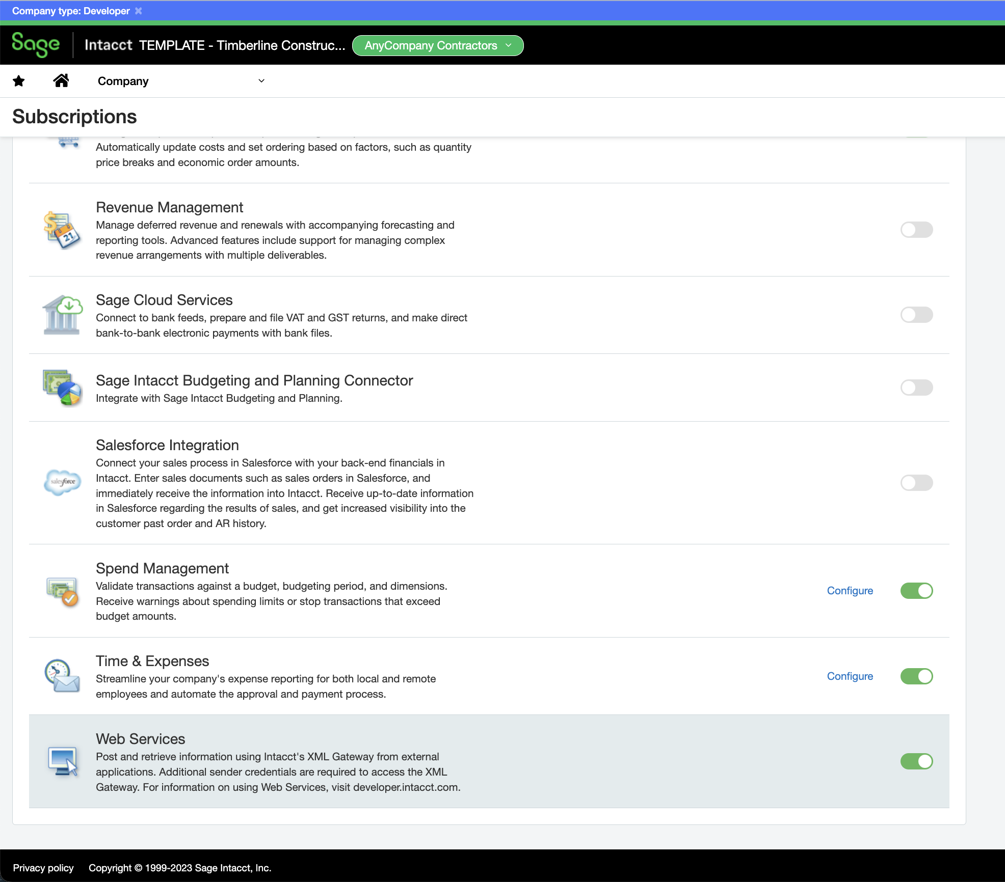 Sage Intacct