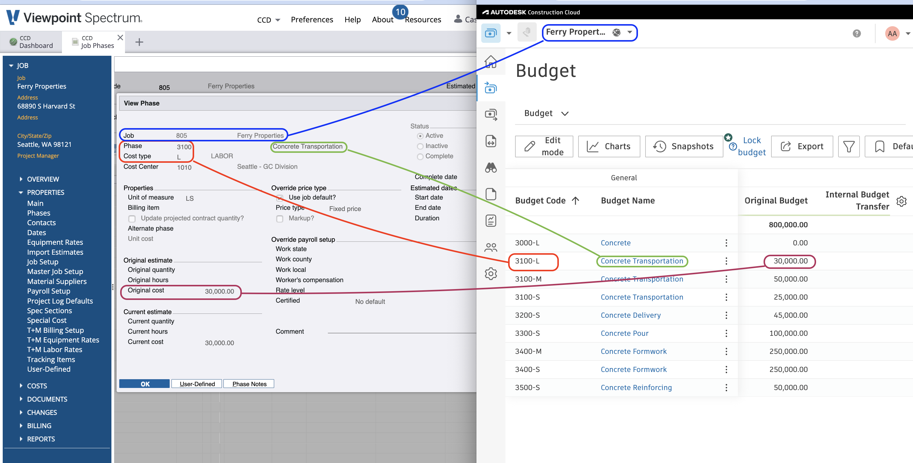 Autodesk Build and Spectrum Visual Mapping