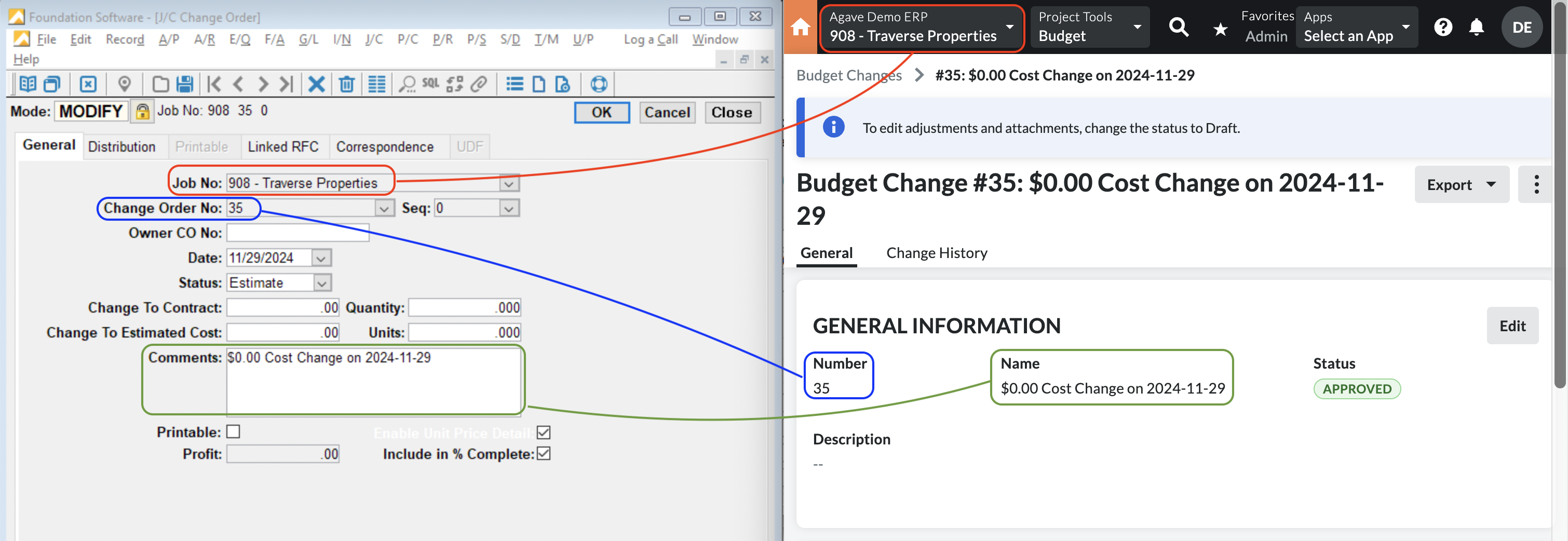 Foundation and Procore Visual Mapping