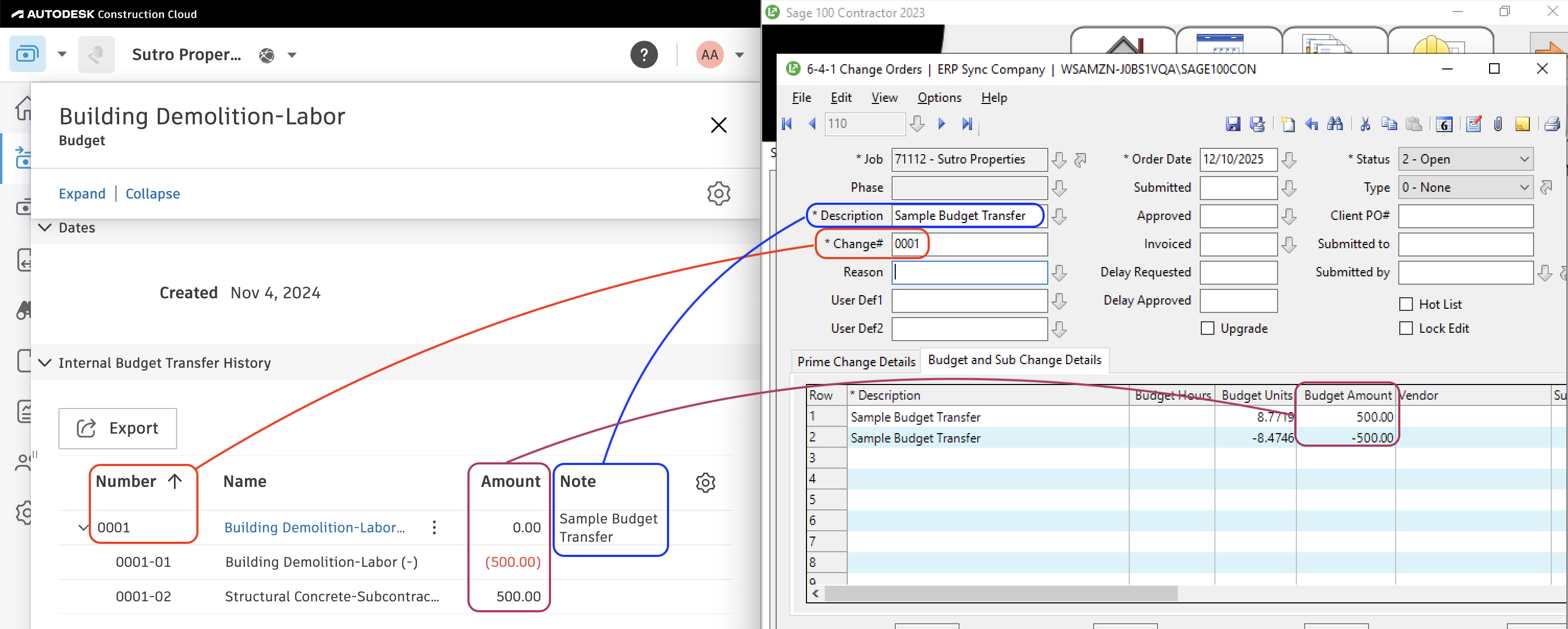 Autodesk Build and Sage 100