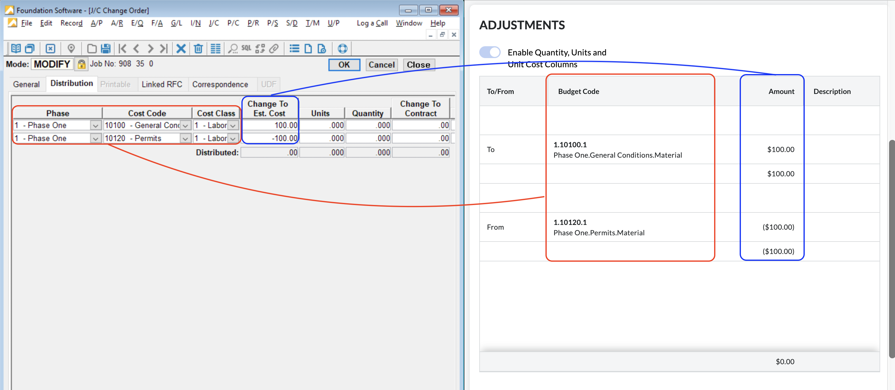 Foundation and Procore Visual Mapping