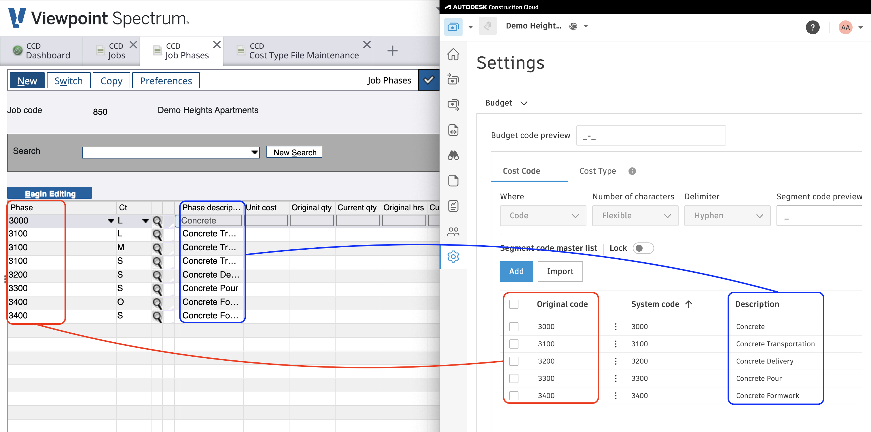 Autodesk Build and Spectrum Visual Mapping