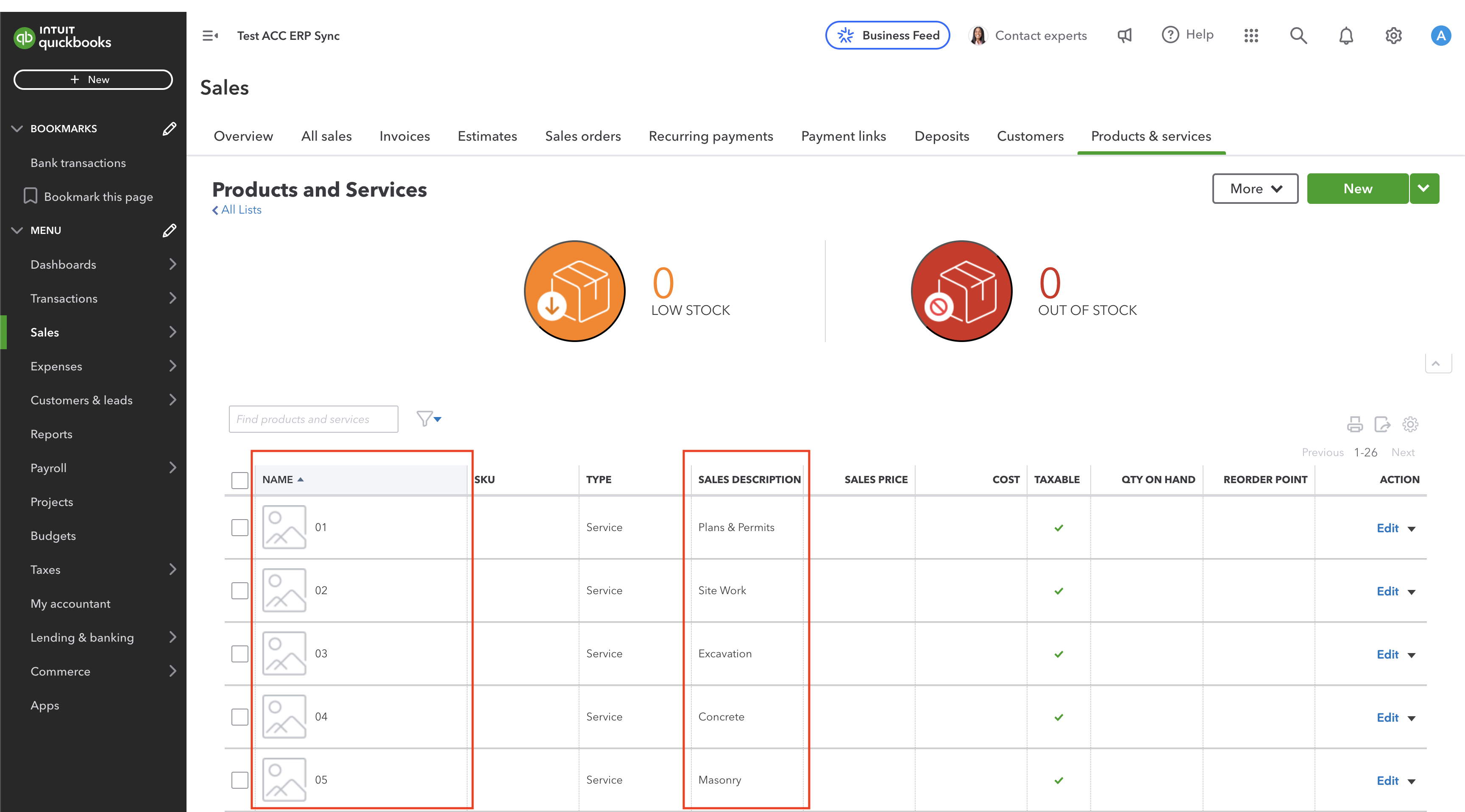 Autodesk Build and QuickBooks Online Cost Codes Visual Mapping