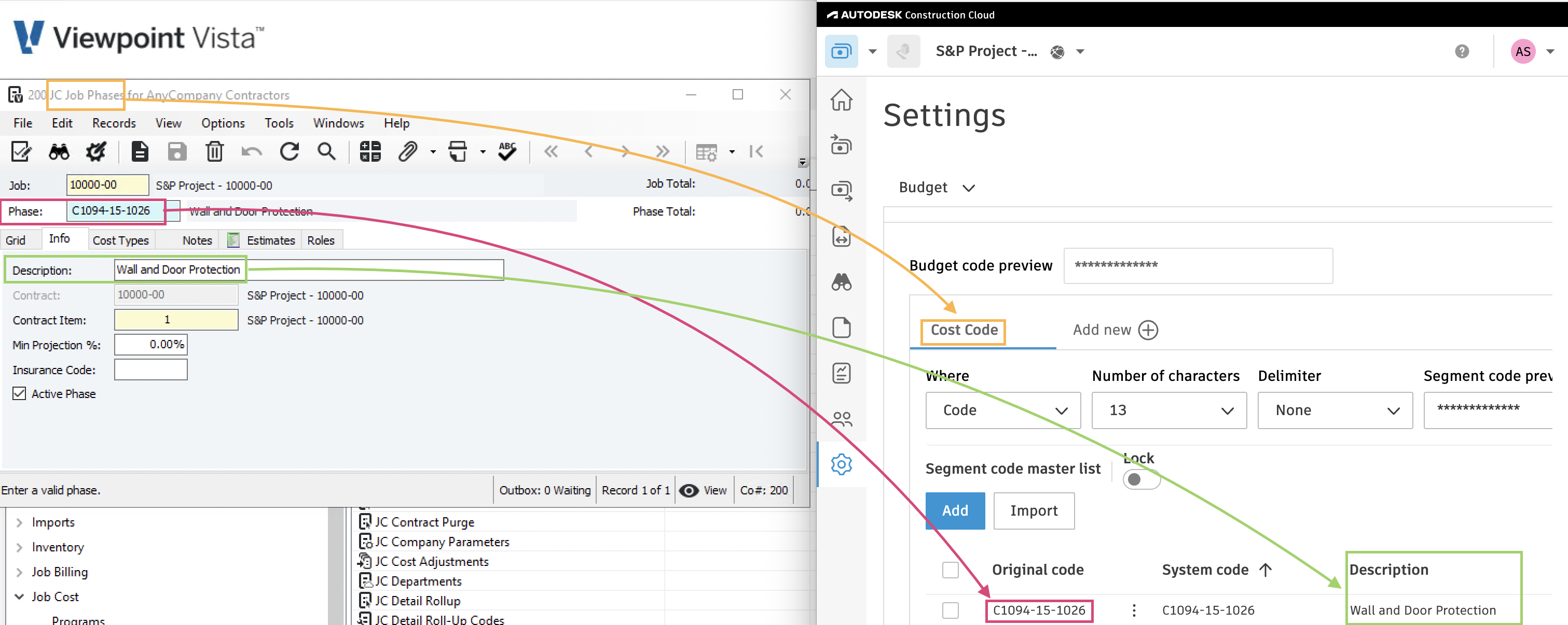 Autodesk Build and Vista Visual Mapping