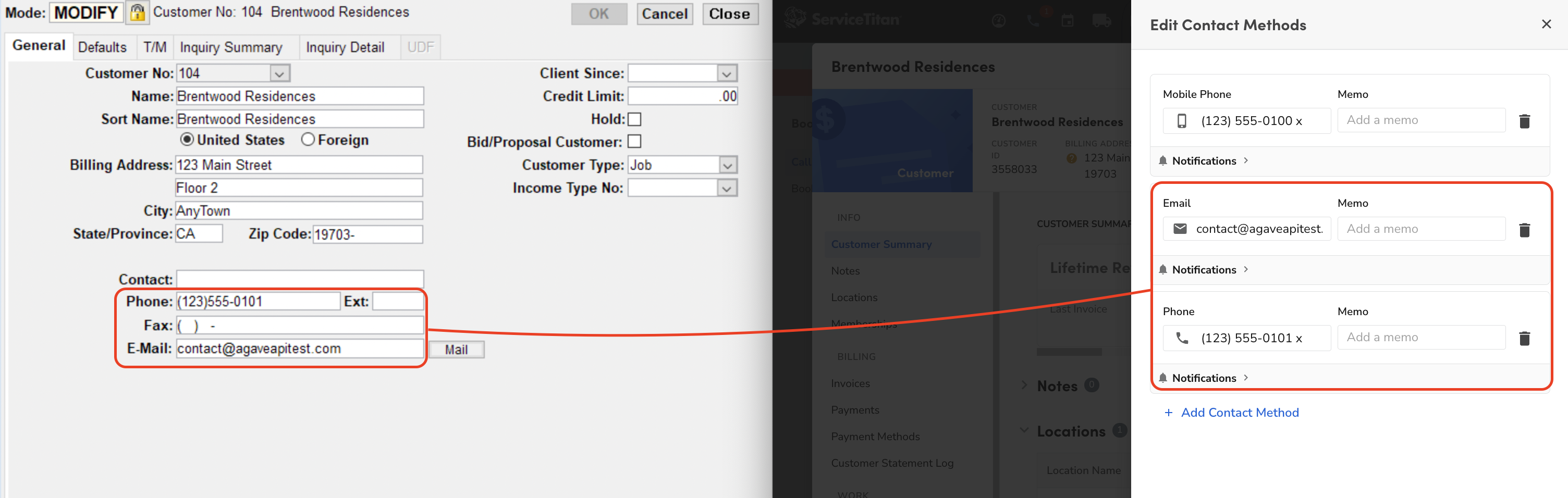 ServiceTitan and Foundation Customers Visual Mapping