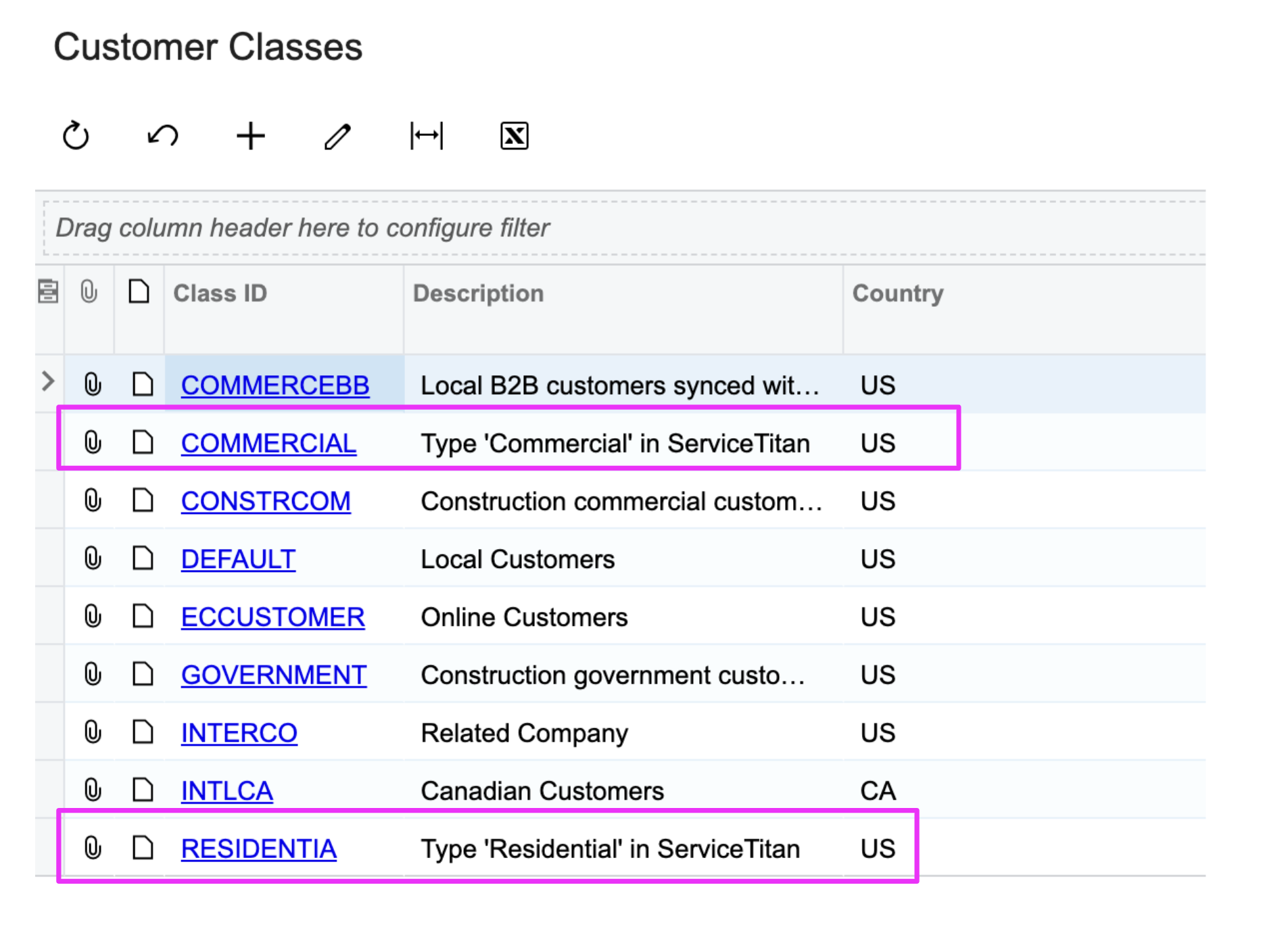 ServiceTitan and Acumatica Customers Visual Mapping