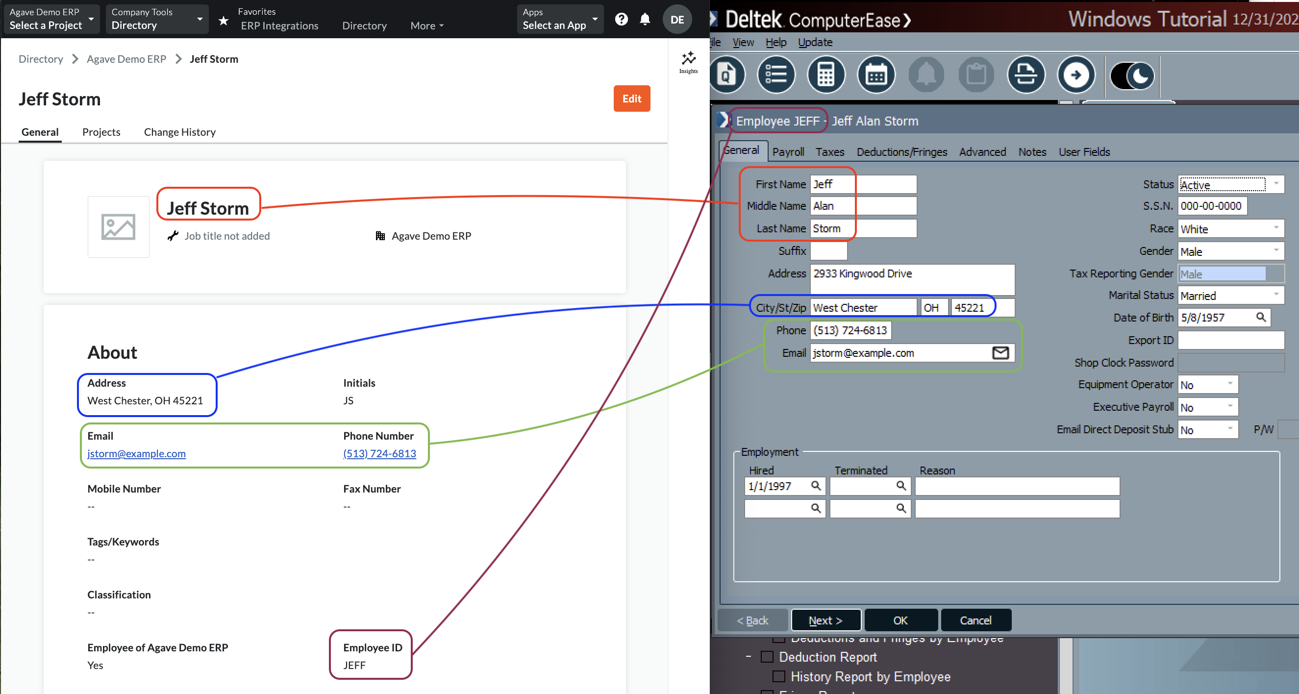 Procore and ComputerEase Visual Mapping