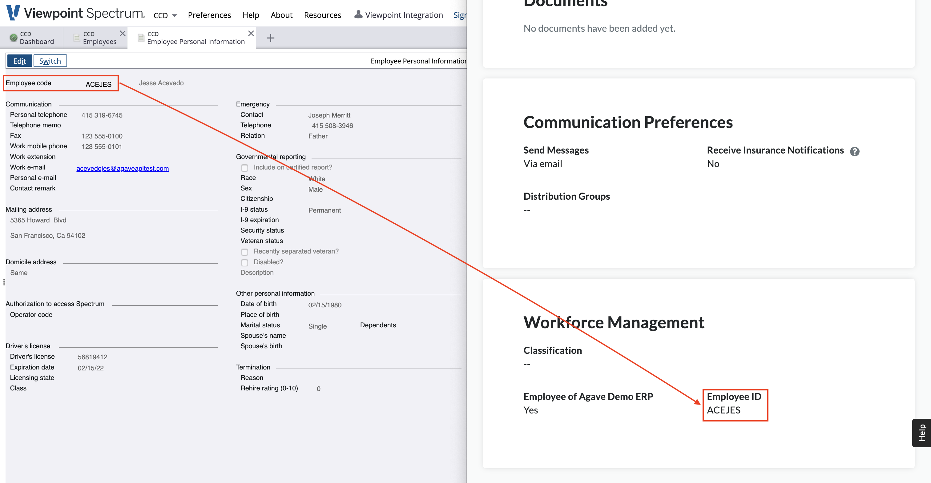 Procore and Spectrum AR Invoice Visual Mapping