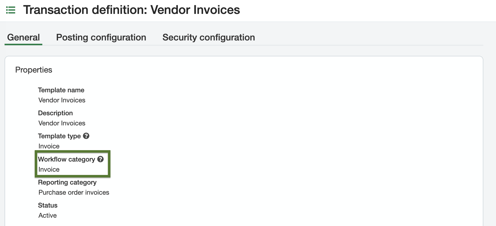 Sage Intacct Invoice Transaction Definition