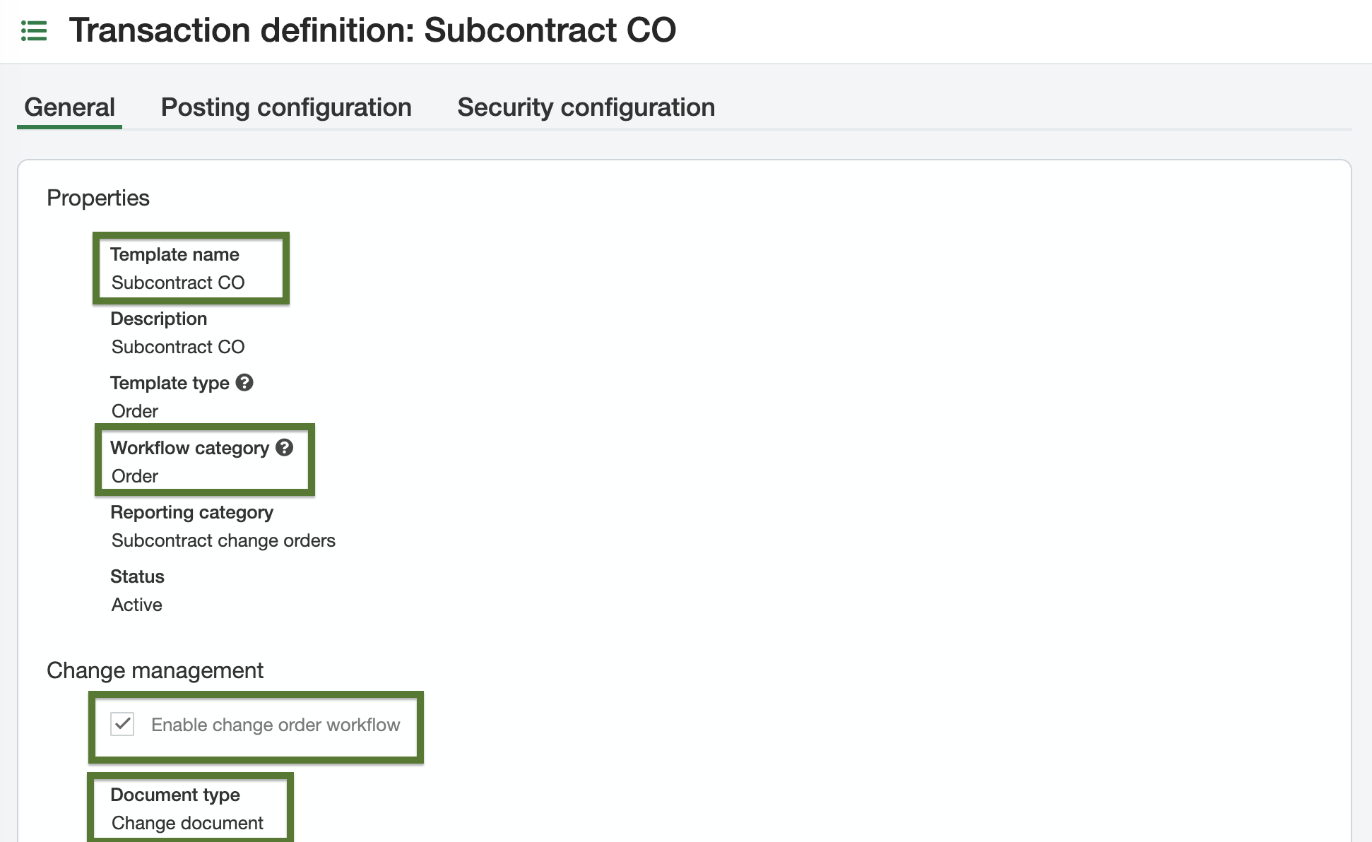 Sage Intacct Change Order Purchasing Transaction Definition