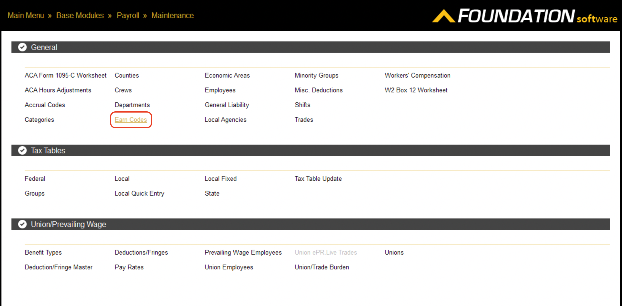 Procore and Foundation Per Diem