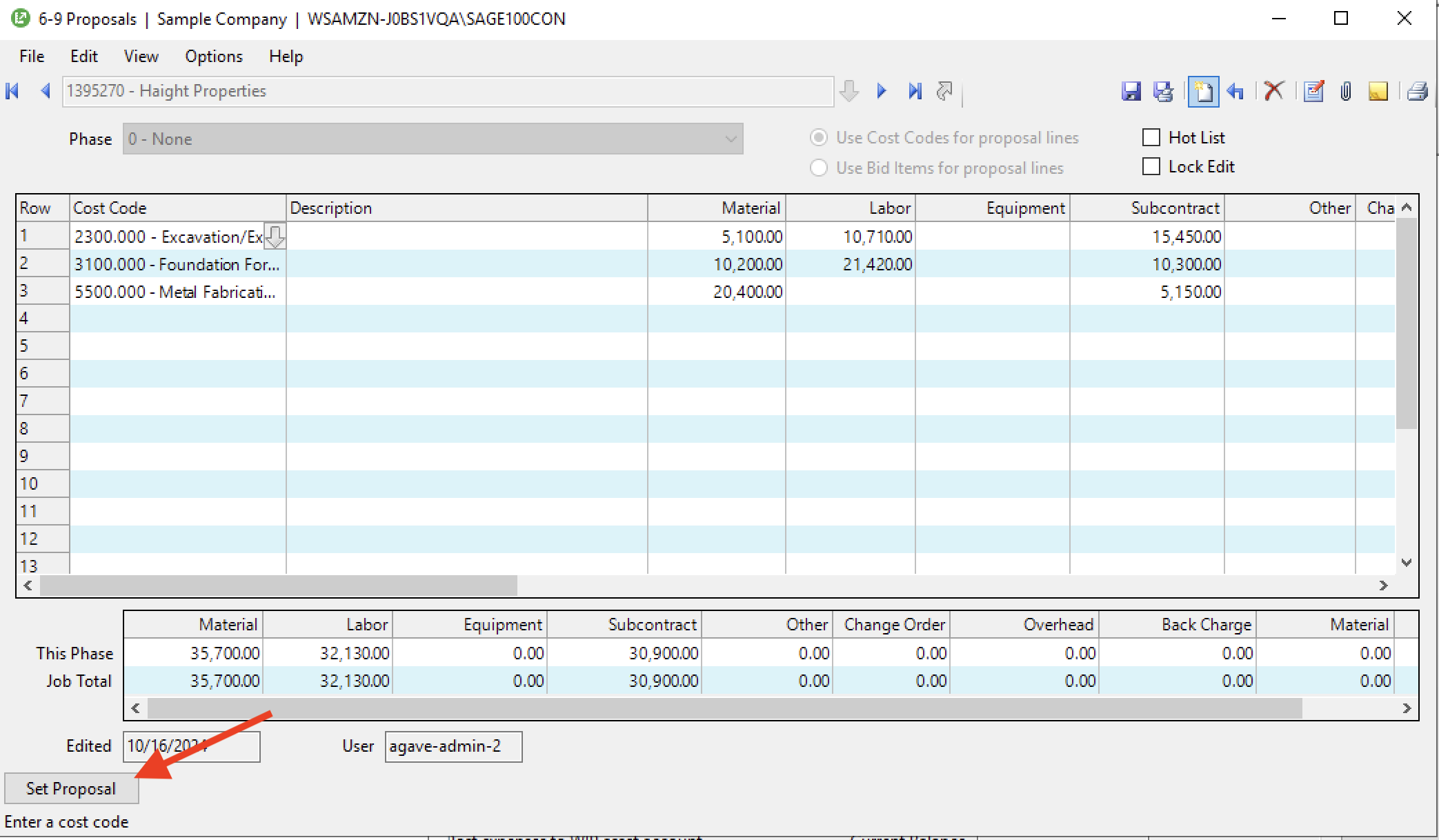 Procore and Sage 100 Prime Contract Visual Mapping