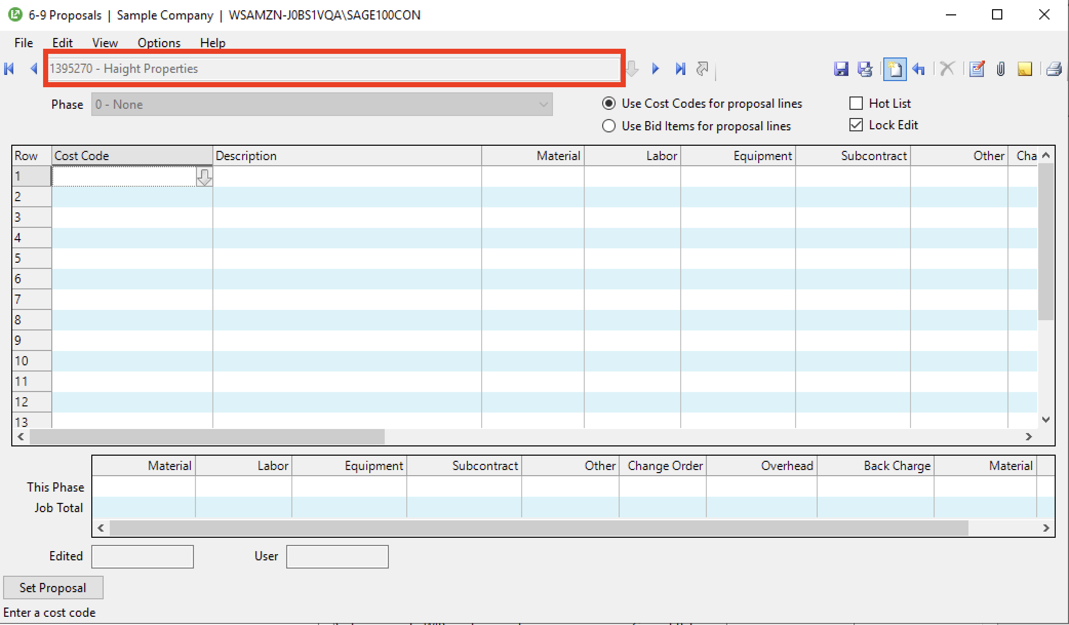 Procore and Sage 100 Prime Contract Visual Mapping