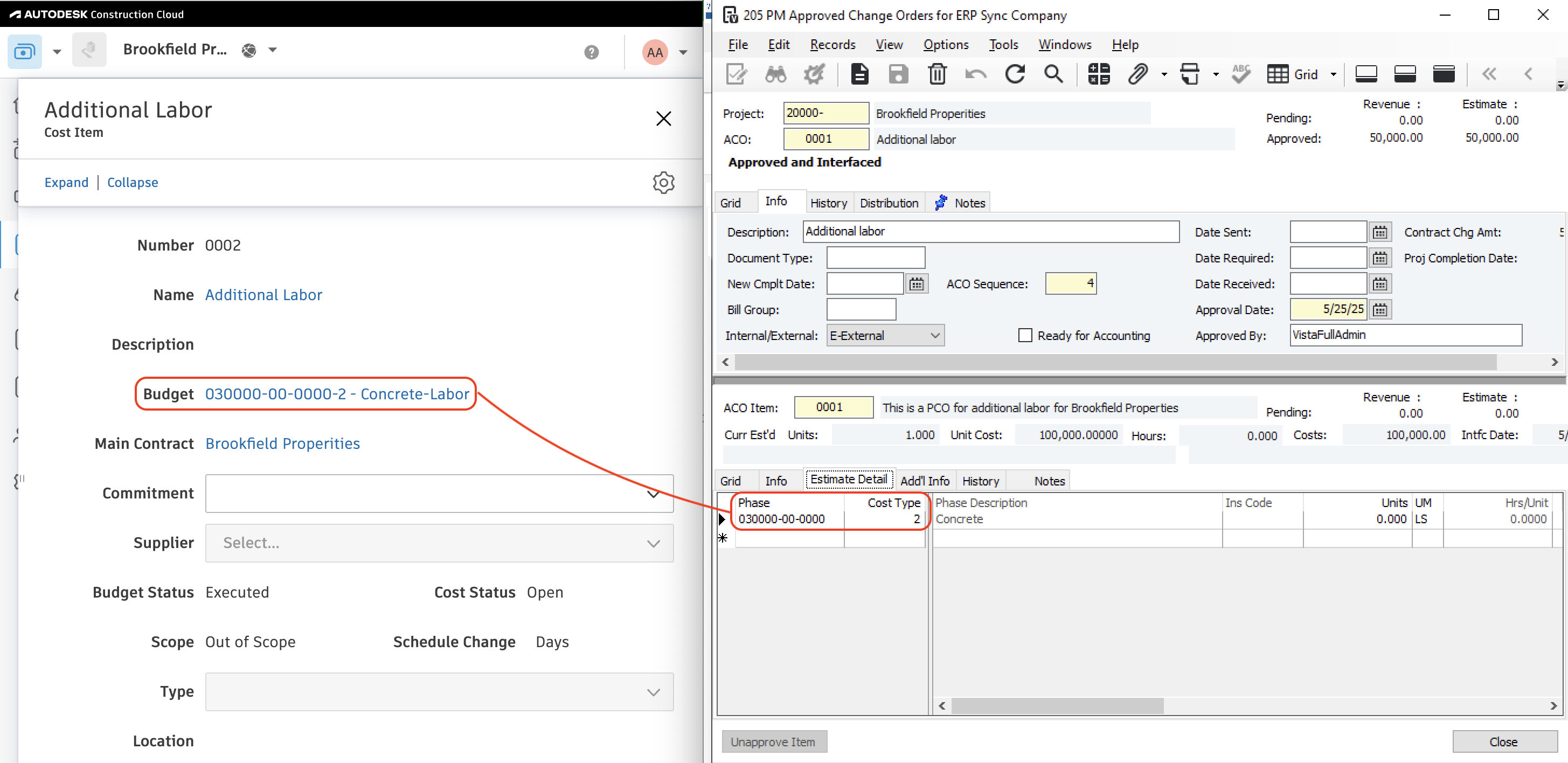 Autodesk Build and Vista Visual Mapping