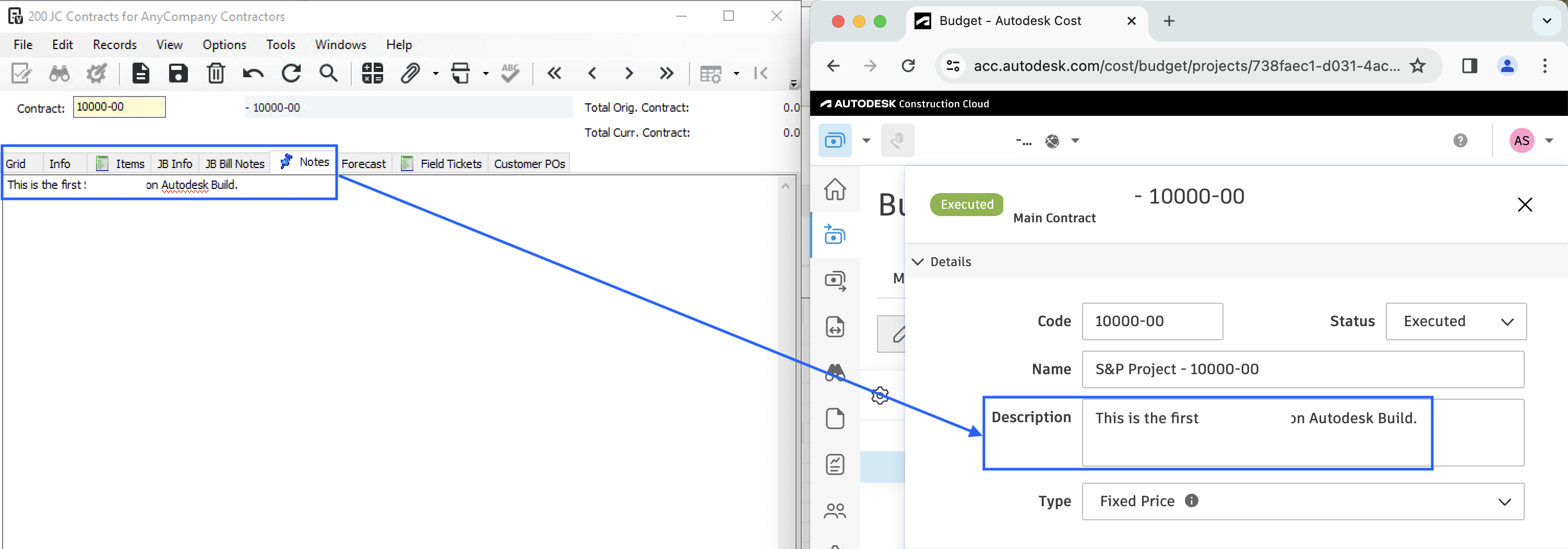 Autodesk Build and Vista Visual Mapping