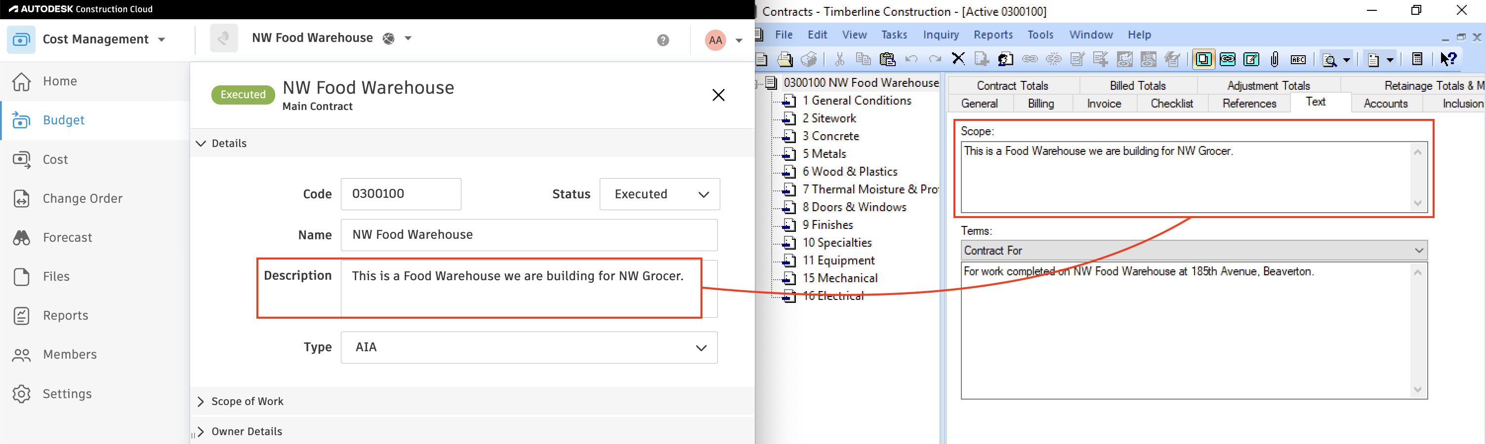 Autodesk Build and Sage 100 Vendors Mapping