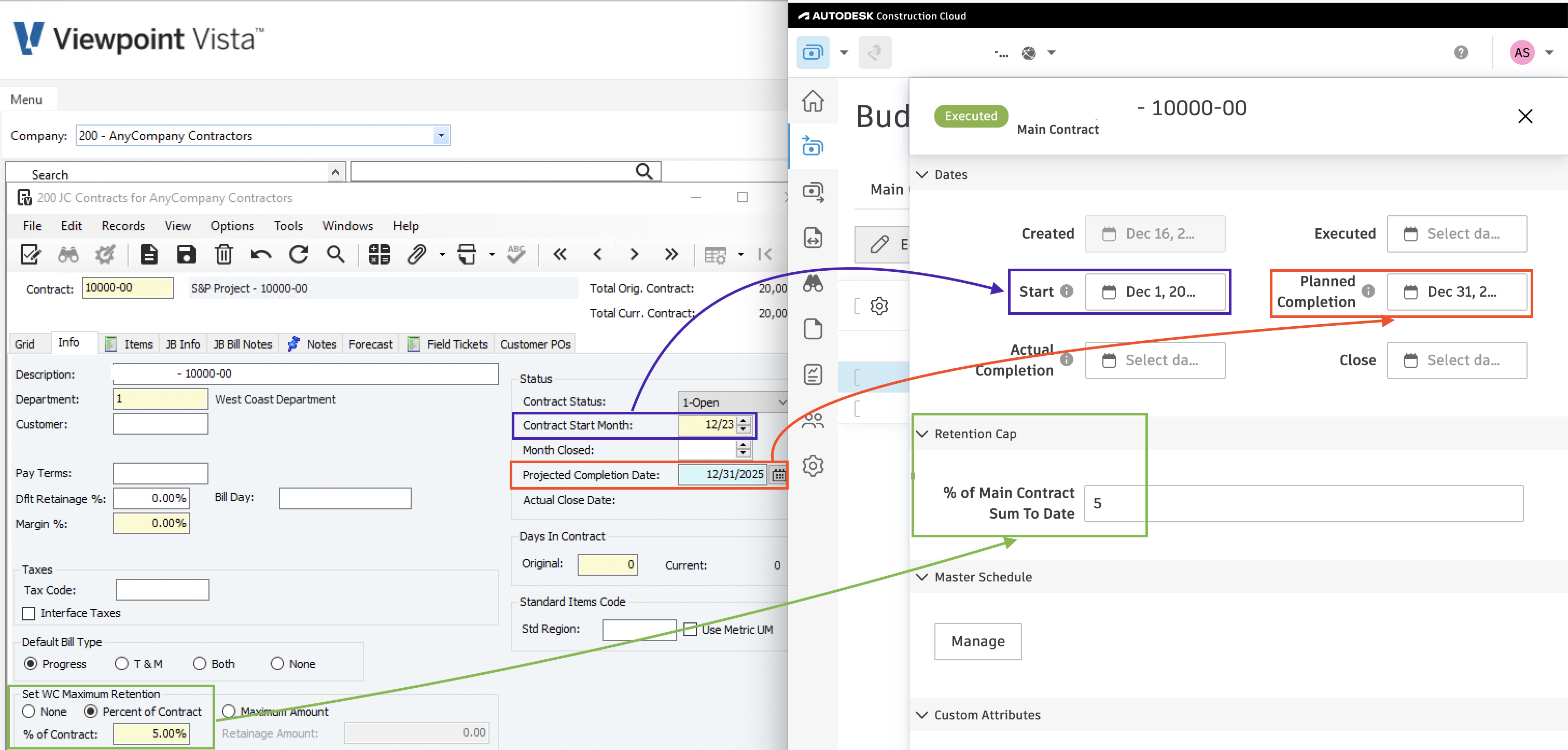 Autodesk Build and Vista Visual Mapping