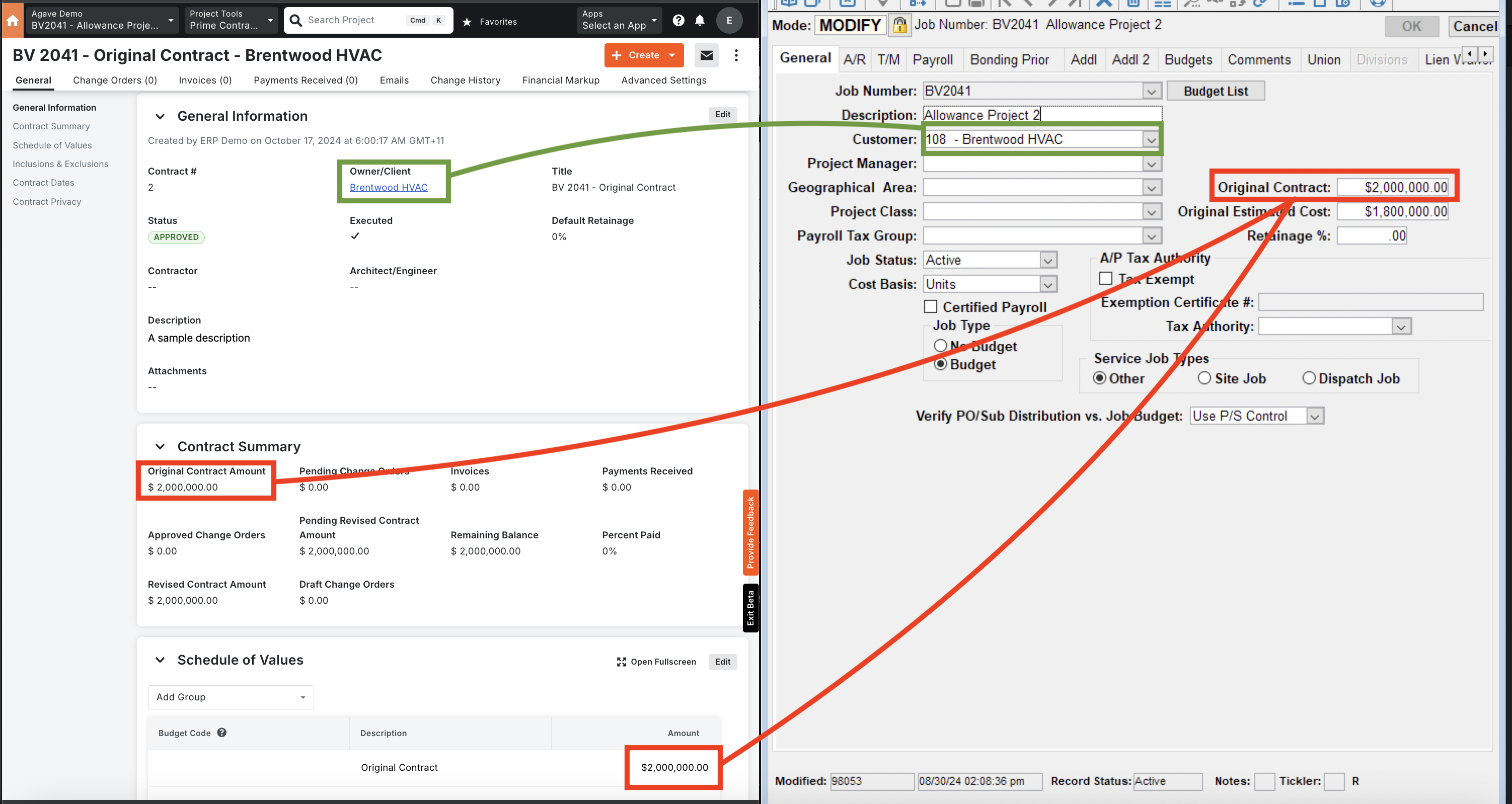 Foundation and Procore Visual Mapping