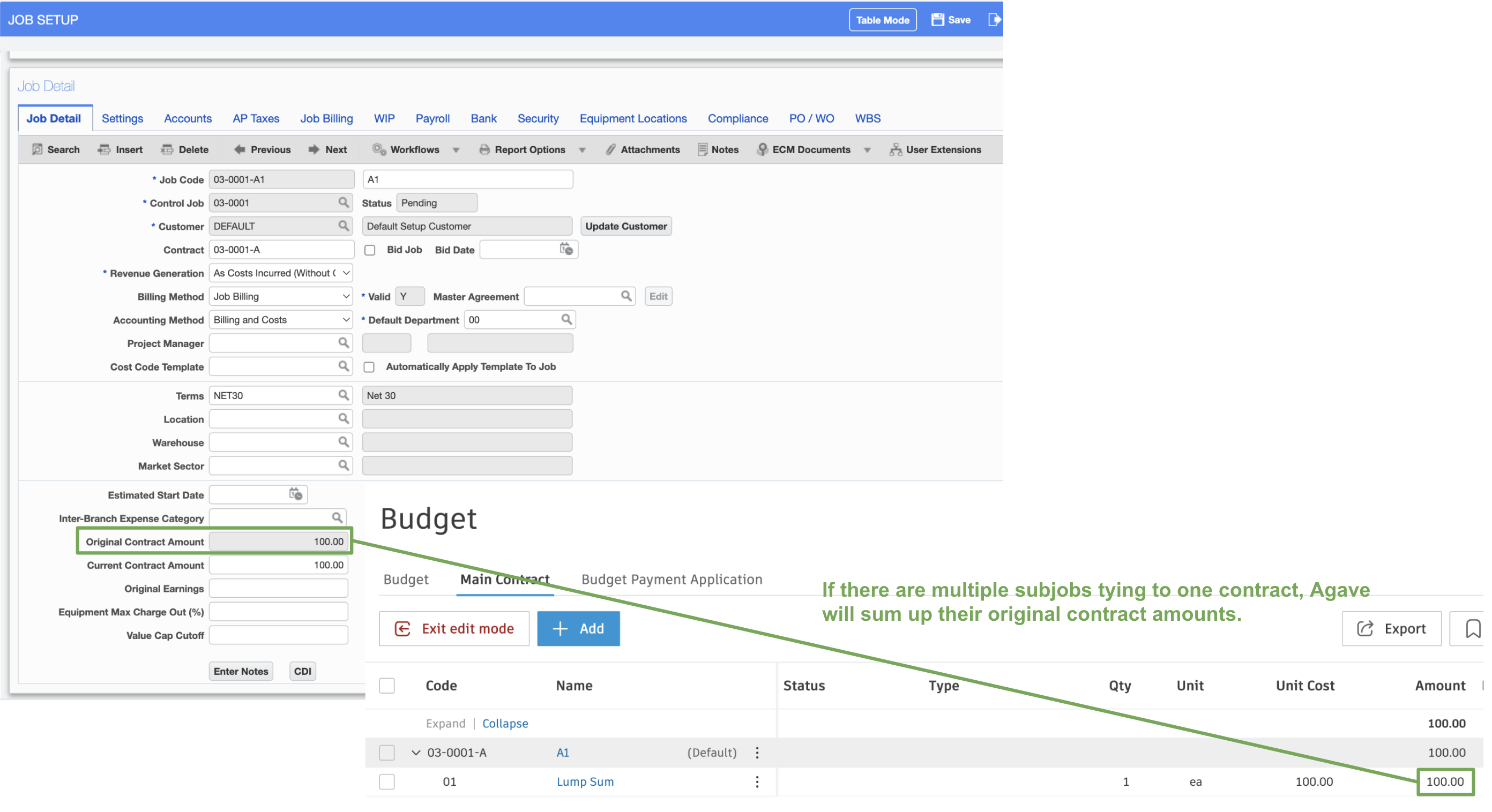 Autodesk Build and CMiC Prime Contracts Mapping Detail