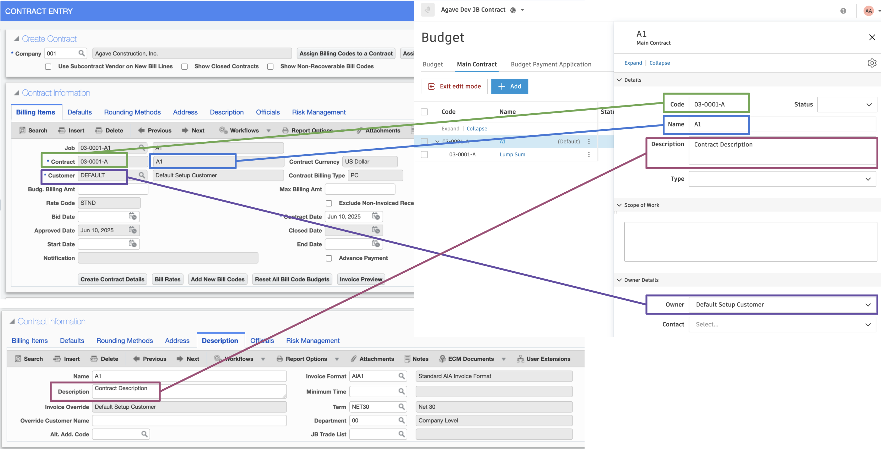Autodesk Build and CMiC Prime Contracts Mapping Head