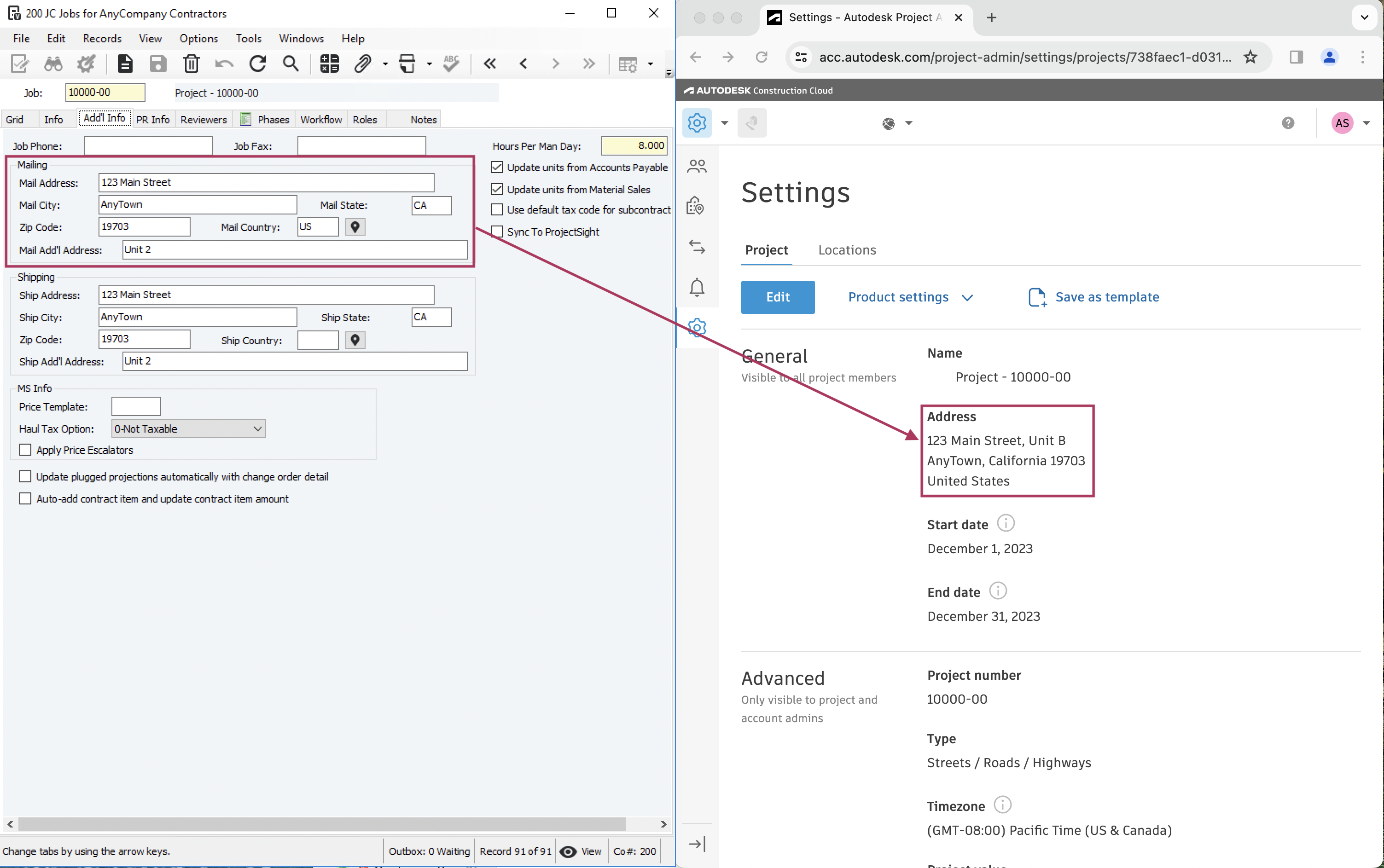 Autodesk Build and Vista Visual Mapping