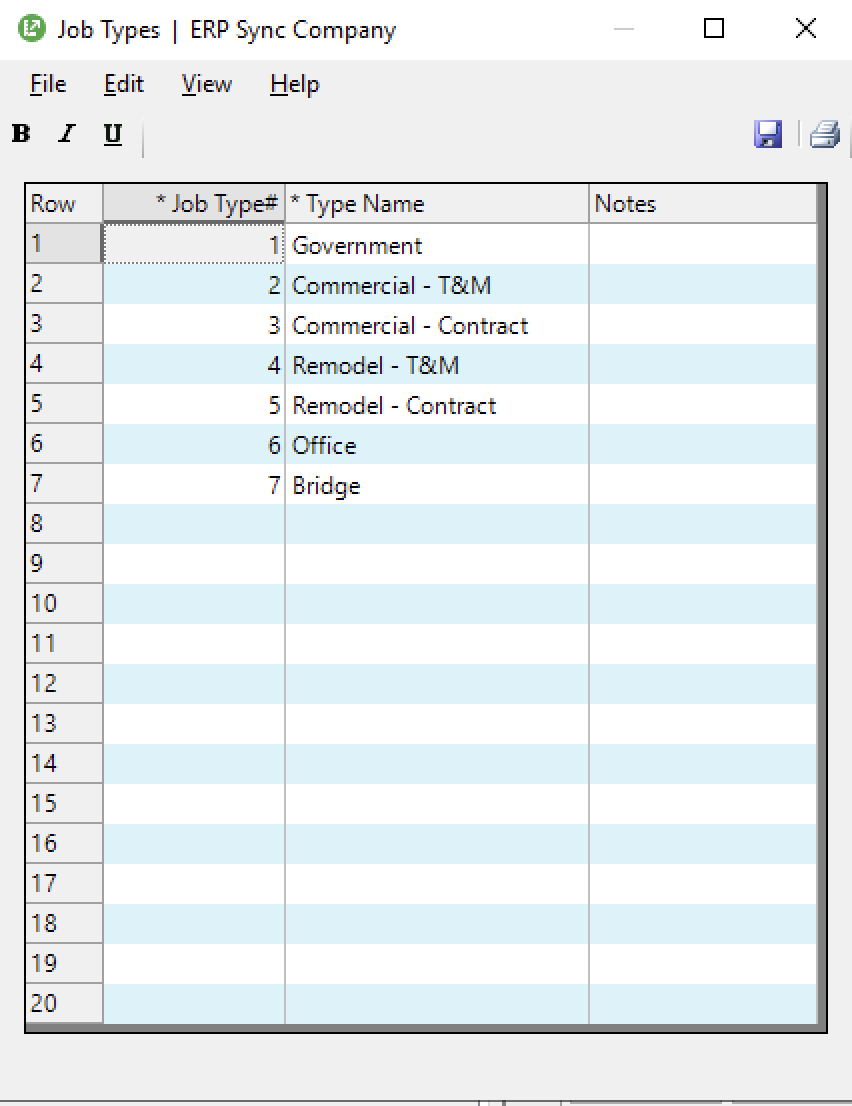 Autodesk Build and Sage 100 Projects Mapping