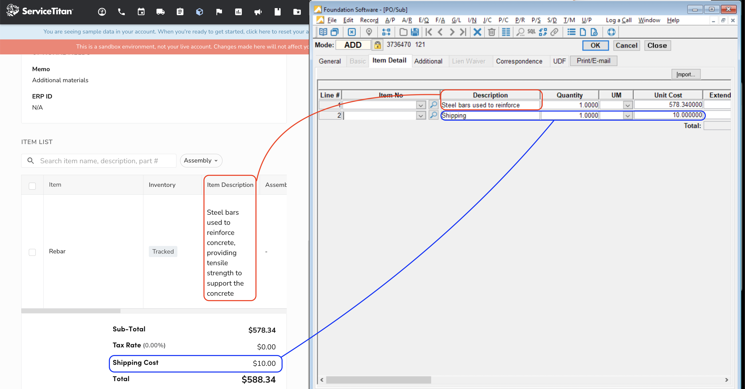 ServiceTitan and Foundation Vendors Visual Mapping