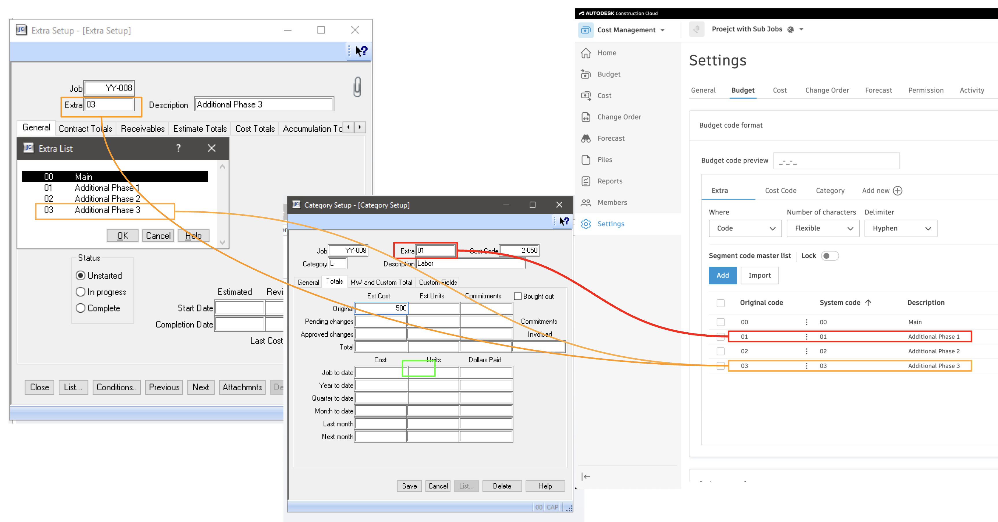 Autodesk Build and Sage 300 Sub Job Mapping