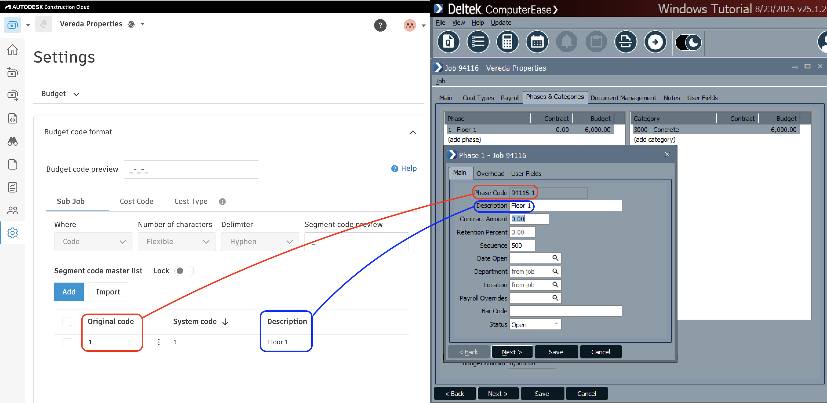 Autodesk Build Visual Mapping