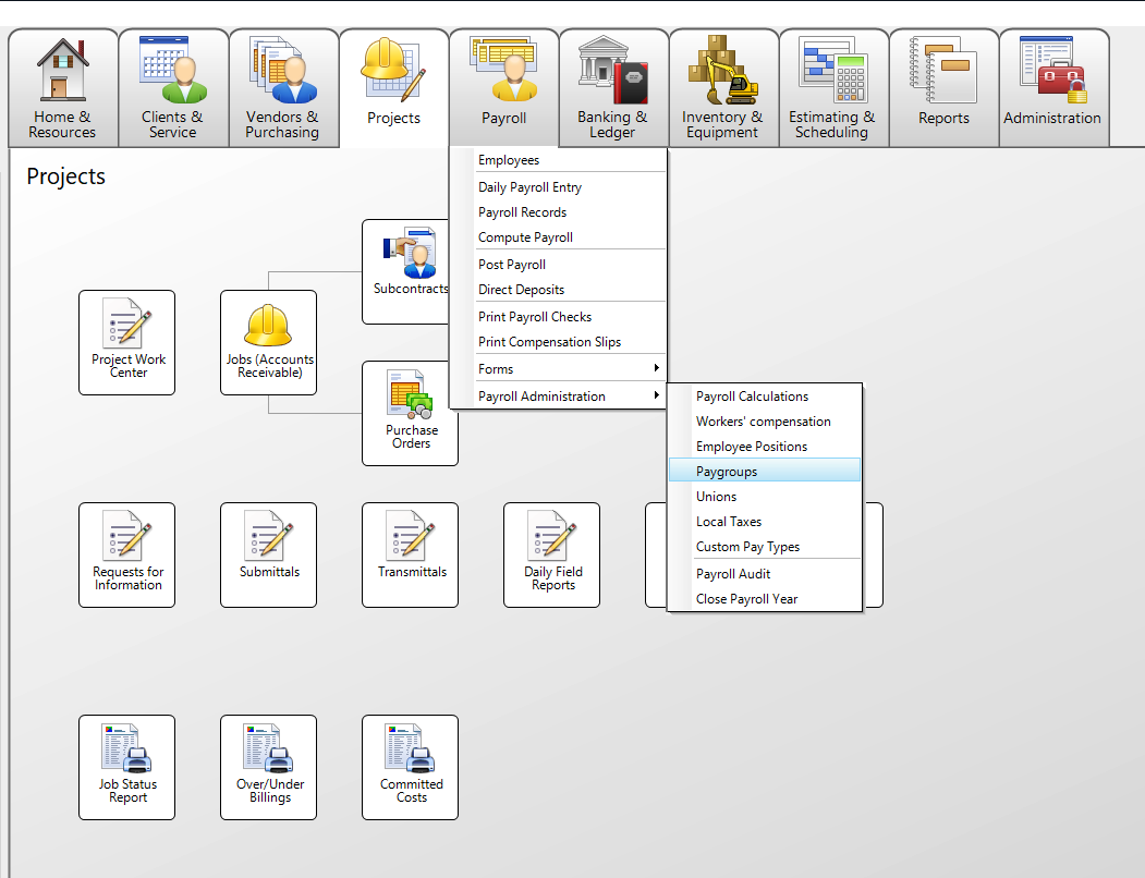 Procore and Sage 100 Timecard Entries