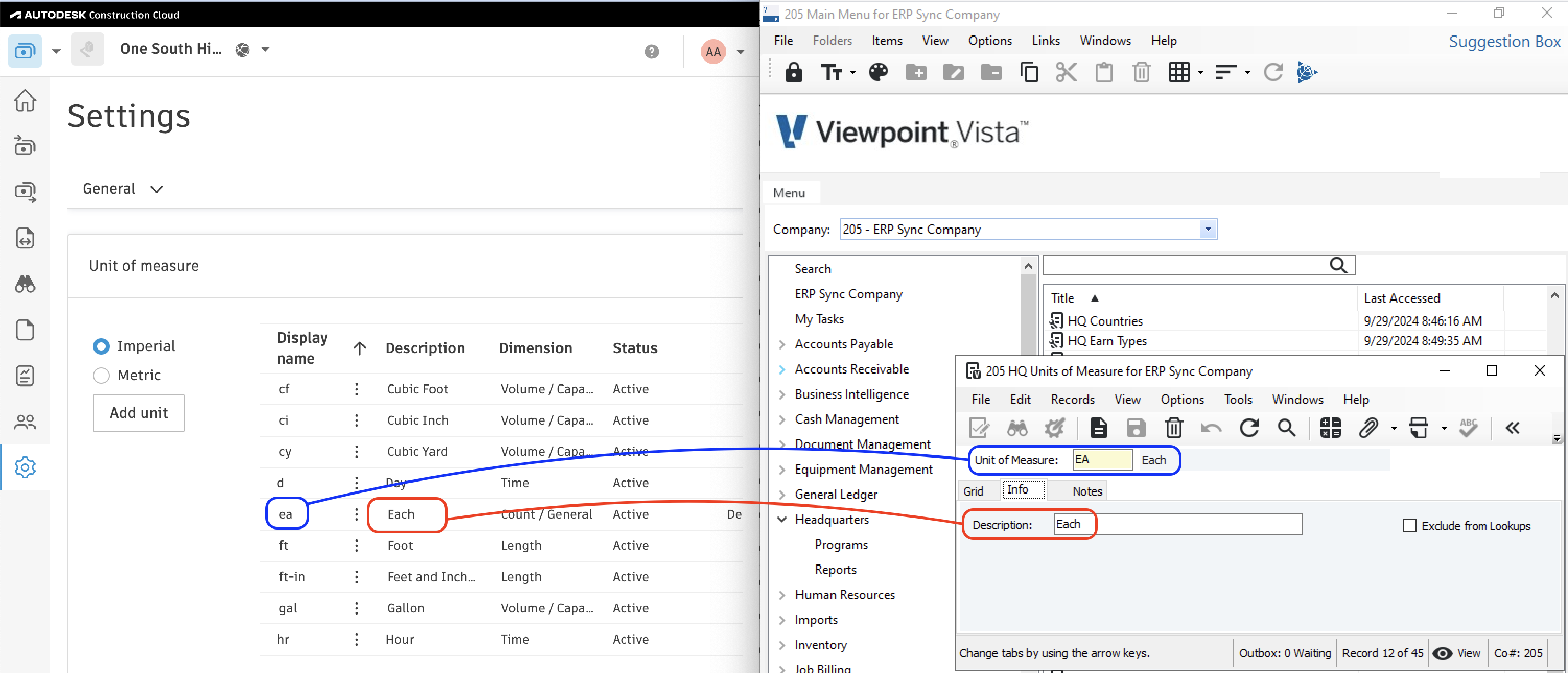 Autodesk Build and Vista Visual Mapping