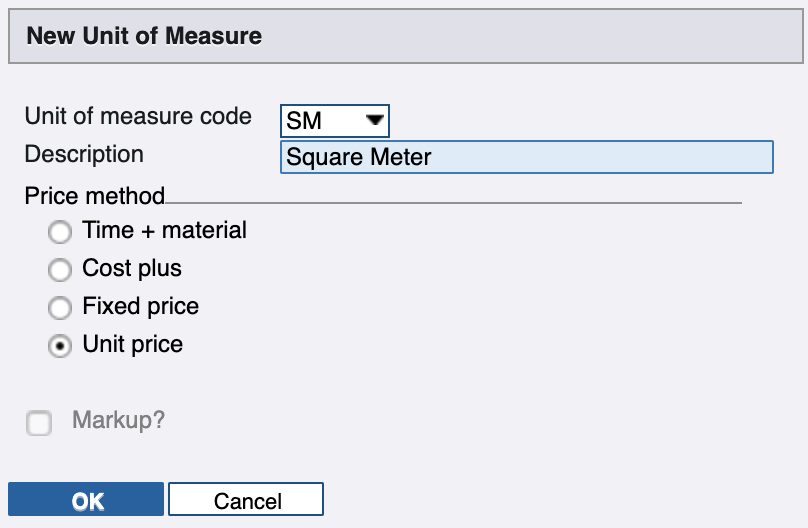 Spectrum Units of Measure