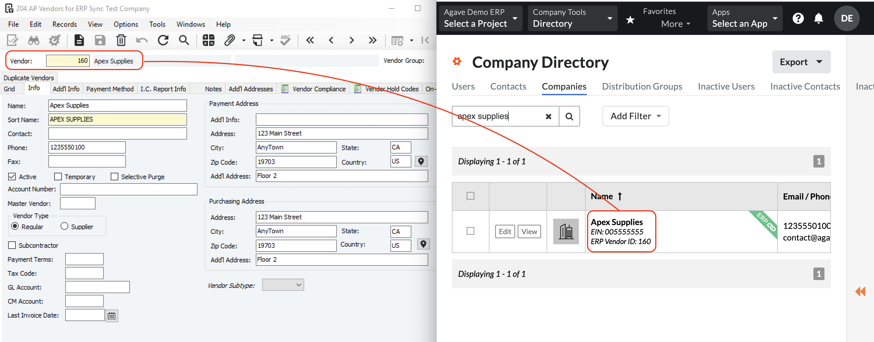 Procore and Vista Visual Mapping