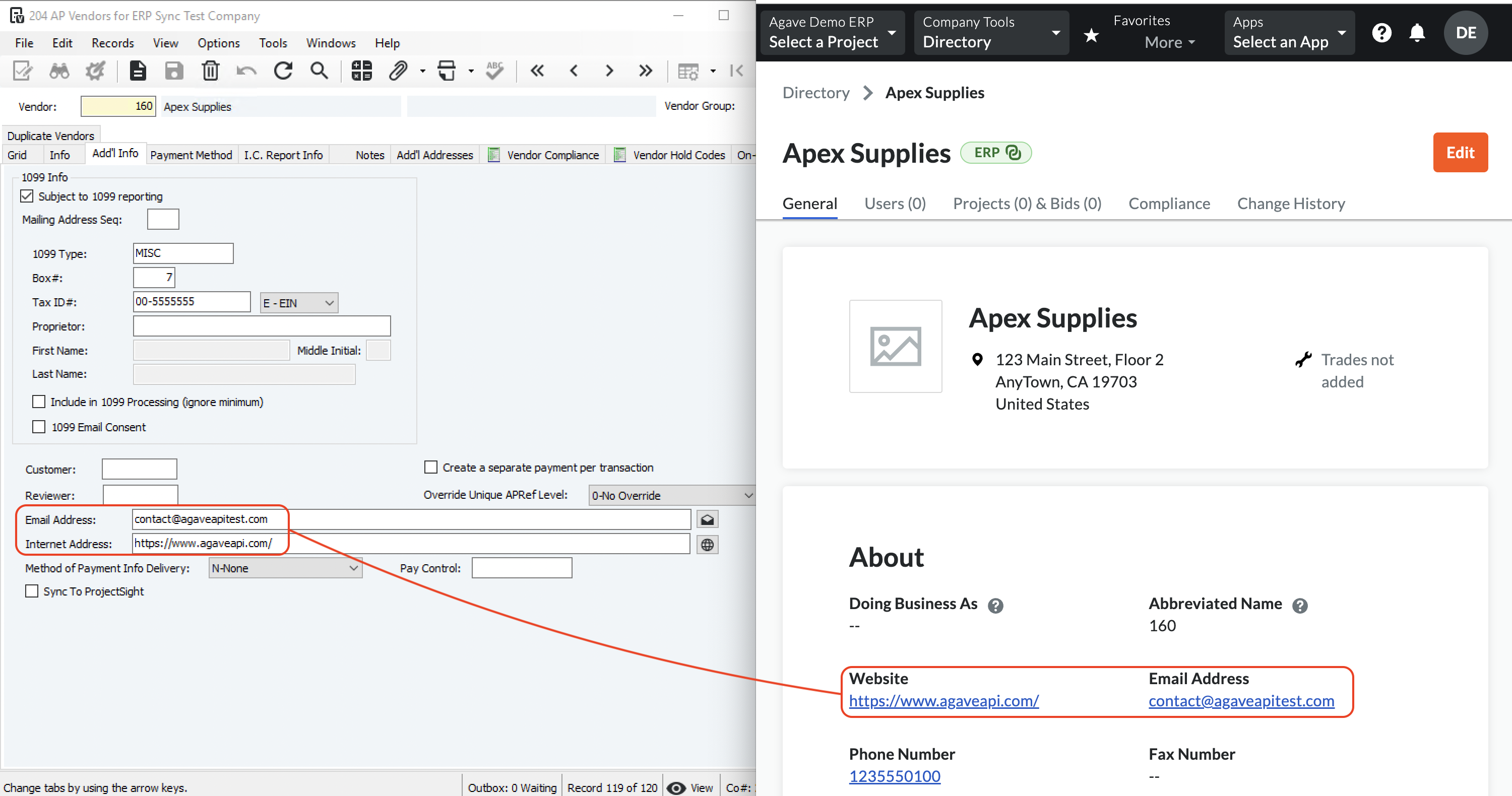 Procore and Vista Visual Mapping