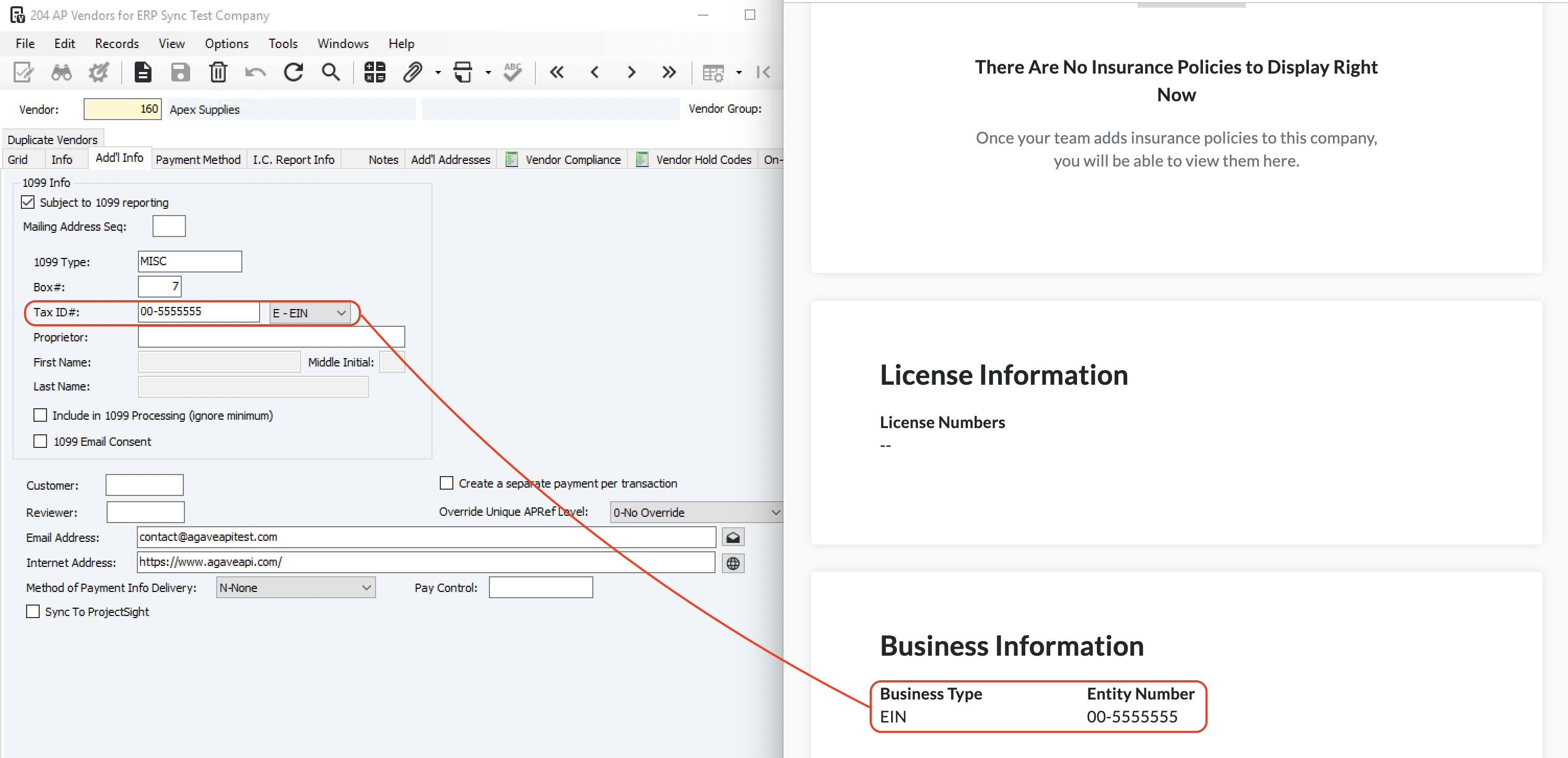 Procore and Vista Visual Mapping